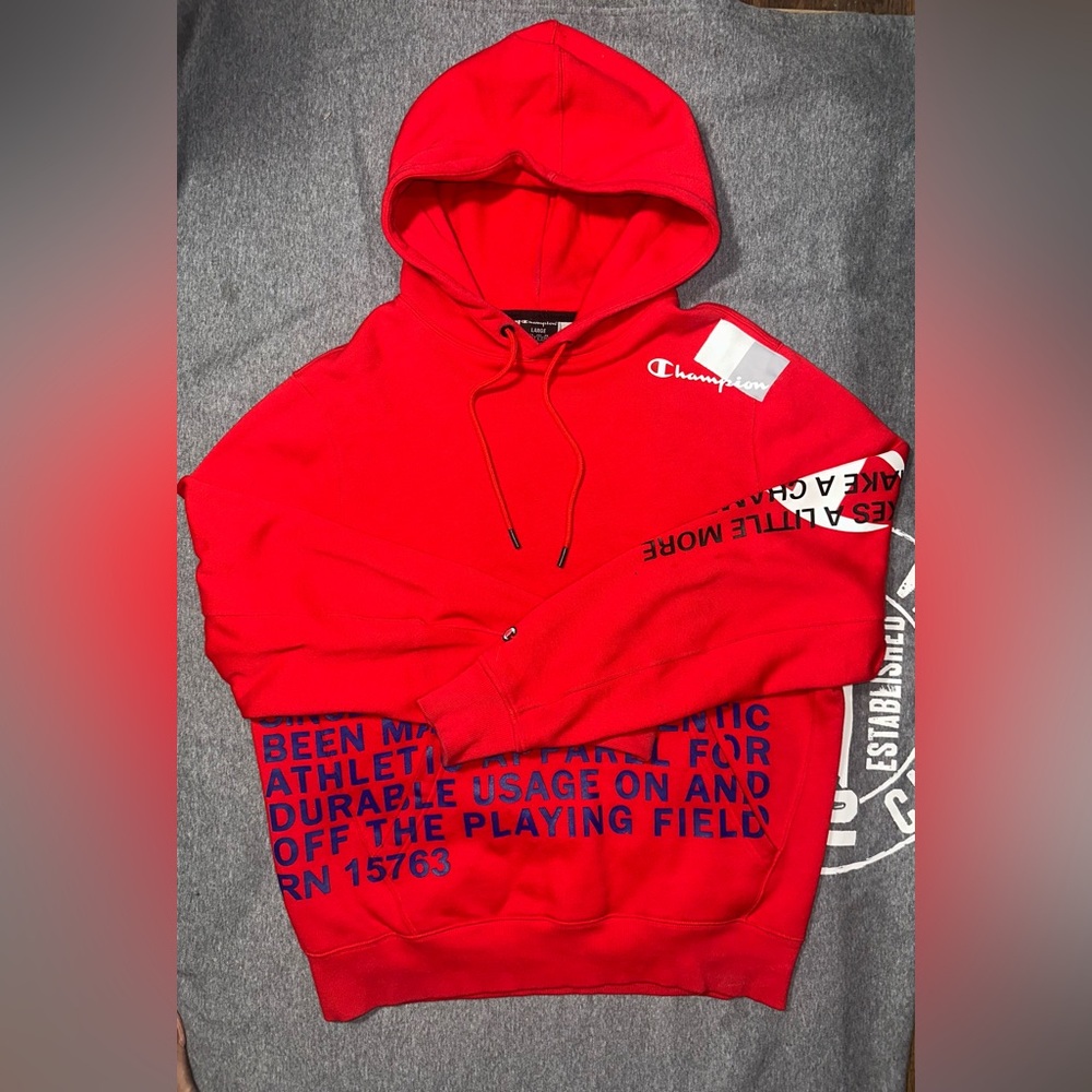 Champion Bold Red Men's Hoodie